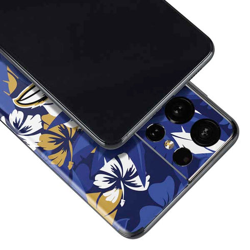 NFL Baltimore Ravens Tropical Print Galaxy S21 Ultra 5G Skin