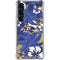 NFL Baltimore Ravens Tropical Print Galaxy S23 Clear Case