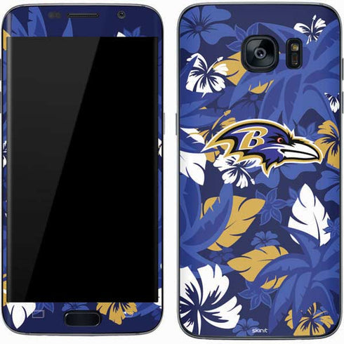 NFL Baltimore Ravens Tropical Print Galaxy S7 Skin