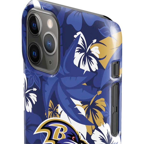 NFL Baltimore Ravens Tropical Print iPhone 11 Pro Lite Case
