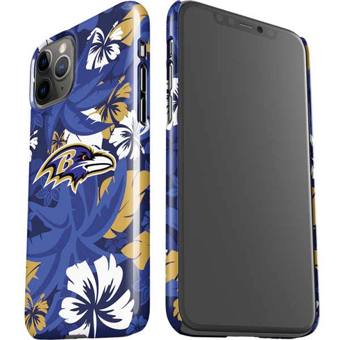 NFL Baltimore Ravens Tropical Print iPhone 11 Pro Lite Case