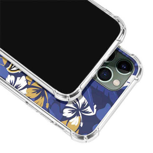 NFL Baltimore Ravens Tropical Print iPhone 11 Pro Max Clear Case