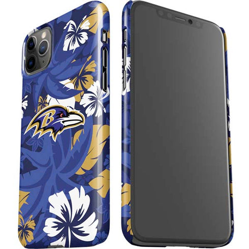 NFL Baltimore Ravens Tropical Print iPhone 11 Pro Max Lite Case
