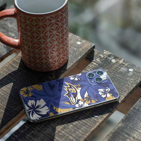 NFL Baltimore Ravens Tropical Print iPhone 11 Pro Skin