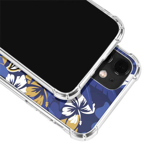 NFL Baltimore Ravens Tropical Print iPhone 12 Mini Clear Case