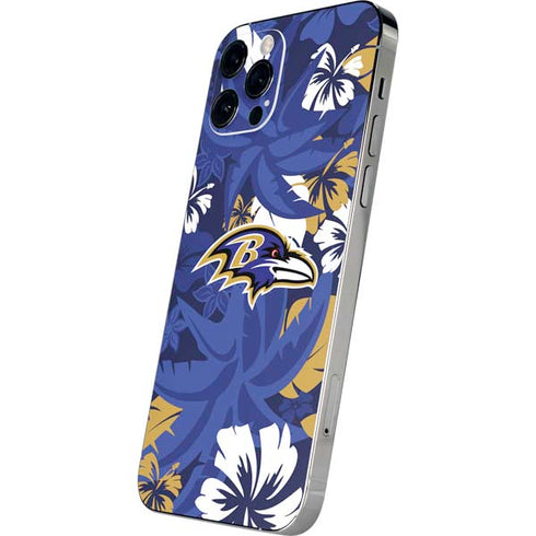 NFL Baltimore Ravens Tropical Print iPhone 12 Pro Max Skin