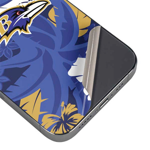 NFL Baltimore Ravens Tropical Print iPhone 13 Pro Max Skin