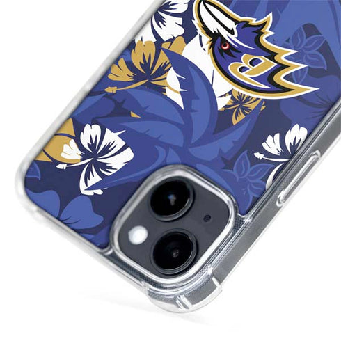 NFL Baltimore Ravens Tropical Print iPhone 15 Plus MagSafe Case
