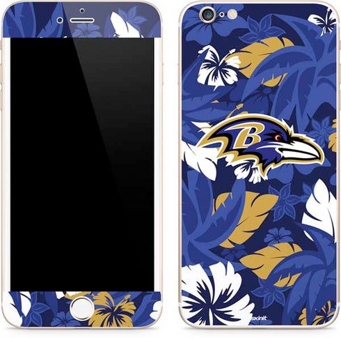 NFL Baltimore Ravens Tropical Print iPhone 6/6s Plus Skin