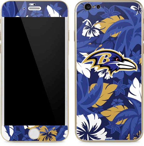 NFL Baltimore Ravens Tropical Print iPhone 6/6s Skin