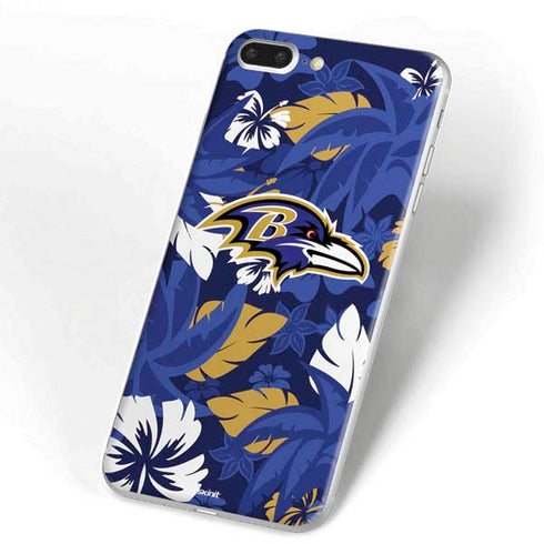 NFL Baltimore Ravens Tropical Print iPhone 7 Plus Skin