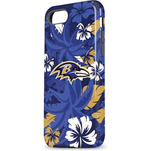 NFL Baltimore Ravens Tropical Print iPhone 8 Pro Case