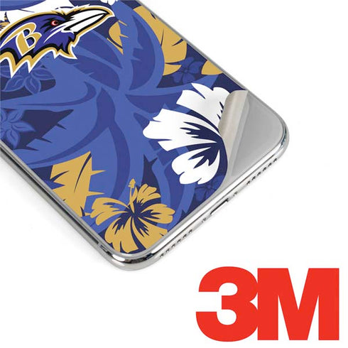 NFL Baltimore Ravens Tropical Print iPhone XS Max Skin