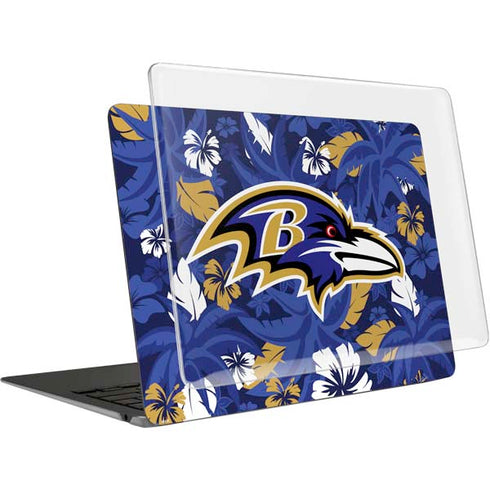 NFL Baltimore Ravens Tropical Print MacBook Air 15in (2023-2025) Case plus Skin