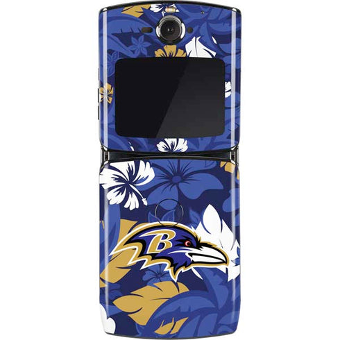 NFL Baltimore Ravens Tropical Print Motorola RAZR Skin