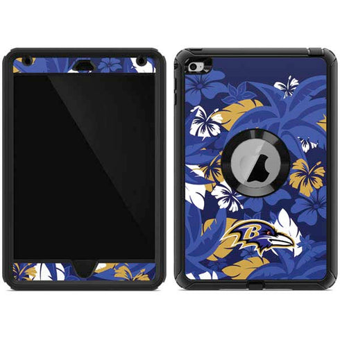 NFL Baltimore Ravens Tropical Print Otterbox Defender iPad Skin