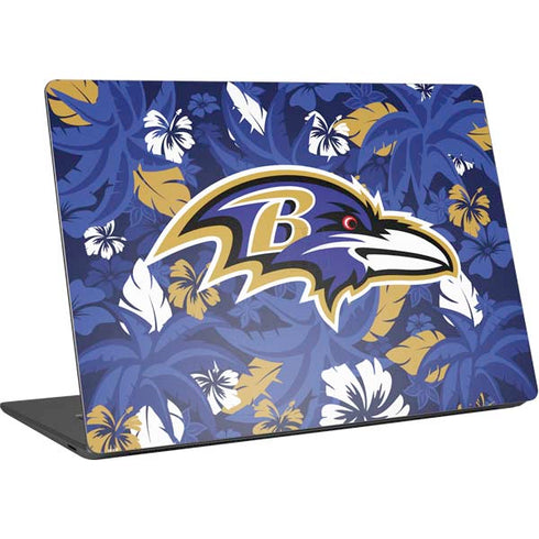 NFL Baltimore Ravens Tropical Print Surface Laptop 4 15in Skin