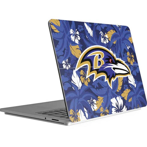 NFL Baltimore Ravens Tropical Print Surface Laptop Studio Skin