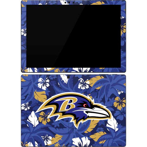 NFL Baltimore Ravens Tropical Print Surface Pro 7 Skin