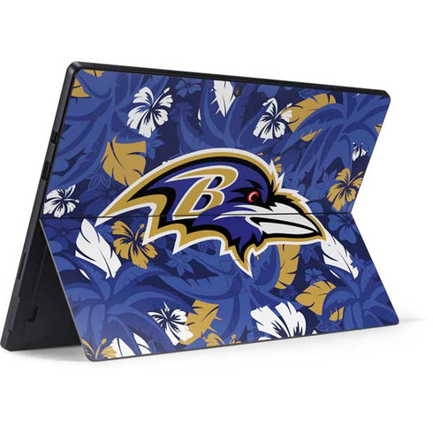 NFL Baltimore Ravens Tropical Print Surface Pro 7 Skin