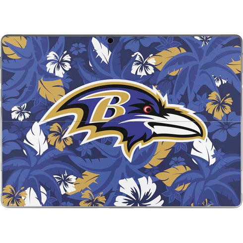 NFL Baltimore Ravens Tropical Print Surface Pro 8 Skin