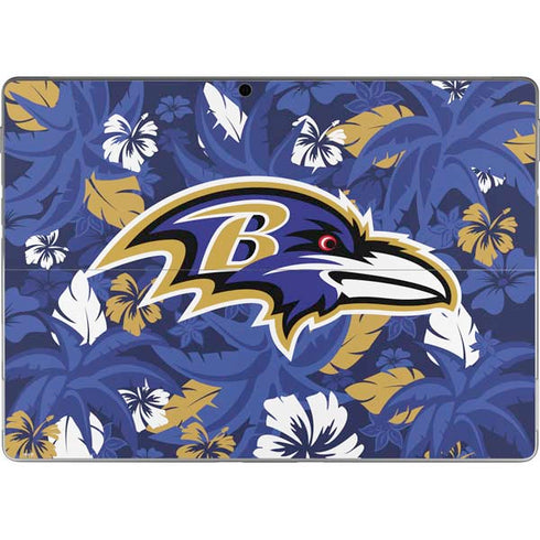 NFL Baltimore Ravens Tropical Print Surface Pro 9 Skin