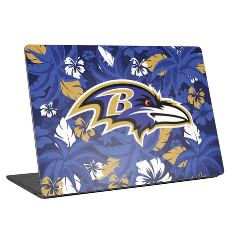 NFL Baltimore Ravens Tropical Print Universal Laptop 12in (9.8 x 6.8in) Skin