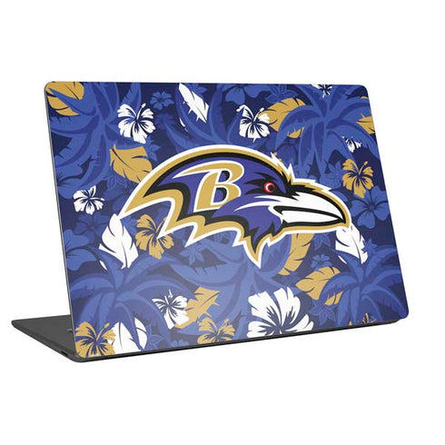 NFL Baltimore Ravens Tropical Print Universal Laptop 14in (11.4 x 8.2in) Skin
