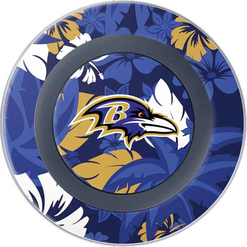 NFL Baltimore Ravens Tropical Print Wireless Charger Skin
