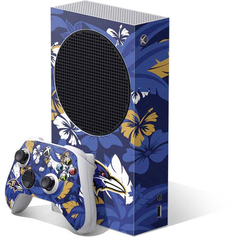 NFL Baltimore Ravens Tropical Print Xbox Series S Bundle Skin