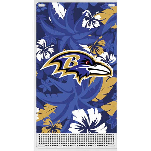 NFL Baltimore Ravens Tropical Print Xbox Series S Bundle Skin