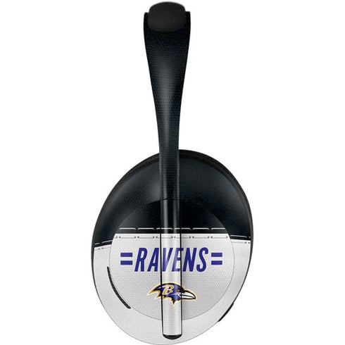 NFL Baltimore Ravens White Striped Bose Noise Cancelling Headphones 700 Skin