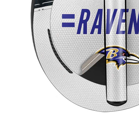 NFL Baltimore Ravens White Striped Bose Noise Cancelling Headphones 700 Skin