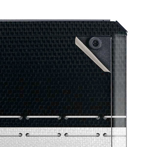 NFL Baltimore Ravens White Striped Cooler Master MasterBox Q300L Mini Tower Skin