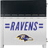 NFL Baltimore Ravens White Striped Corsair 4000D Tempered Glass Mid-Tower ATX Case Skin