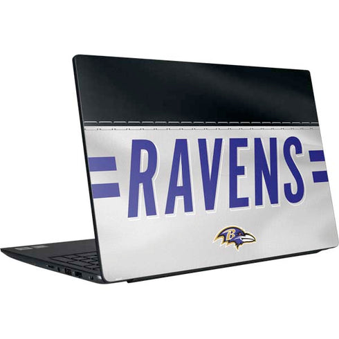 NFL Baltimore Ravens White Striped Dell Vostro Skin