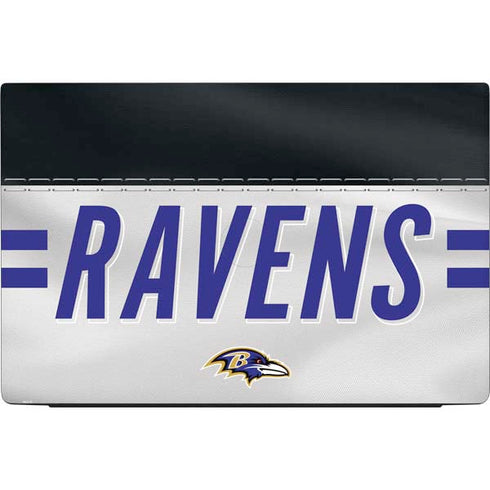 NFL Baltimore Ravens White Striped Dell Vostro Skin