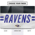 NFL Baltimore Ravens White Striped Dell Vostro Skin