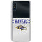 NFL Baltimore Ravens White Striped Galaxy A10e Clear Case