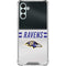 NFL Baltimore Ravens White Striped Galaxy A13 5G Clear Case