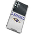NFL Baltimore Ravens White Striped Galaxy A13 5G Clear Case