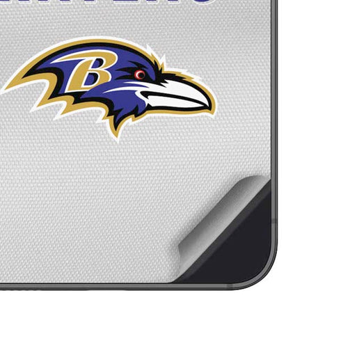 NFL Baltimore Ravens White Striped Galaxy A14 5G Skin