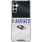 NFL Baltimore Ravens White Striped Galaxy A15 5G Clear Case