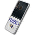 NFL Baltimore Ravens White Striped Galaxy A20 Clear Case
