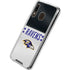 NFL Baltimore Ravens White Striped Galaxy A30 Clear Case