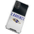 NFL Baltimore Ravens White Striped Galaxy A32 5G Clear Case