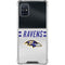 NFL Baltimore Ravens White Striped Galaxy A51 5G Clear Case