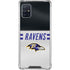 NFL Baltimore Ravens White Striped Galaxy A51 5G Clear Case