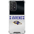 NFL Baltimore Ravens White Striped Galaxy A52 5G Clear Case