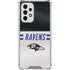 NFL Baltimore Ravens White Striped Galaxy A53 5G Clear Case